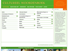 Tablet Screenshot of cultureelwoordenboek.nl